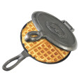 Round Cast Iron Biscuit Waffle Pan Jaffle